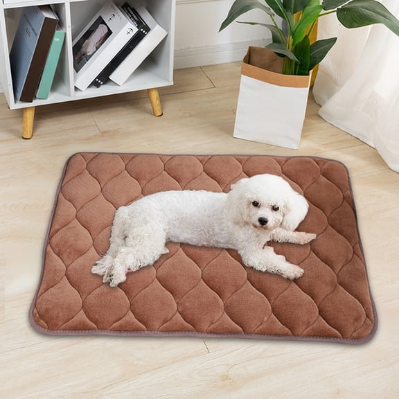 EGYMEN Fluffy Pet Mat, 18x26 Inches, Cozy Dog Bed, Washable Cat Pad, Scratch-Resistant Kennel Cushion, Warm Winter Pet Rug