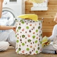 thumbnail image 5 of Stylish Patterned Linen Laundry Hamper Large Open Top Breathable Fabric For Bedroom Bathroom Durable And Easy Design, 5 of 5