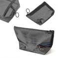 thumbnail image 3 of Camping Makeup Bags Storage Mesh Package Cosmetic Pouch Women Toiletry Bag Zipper Handbags Gift, 3 of 5
