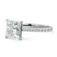 thumbnail image 3 of Bow Jewel Princess Cut 1.9 Ct Excellent Diamond Engagement Ring - 14K White Gold Plated Ring - Eternity Diamond Ring for Women's Wedding, 3 of 3