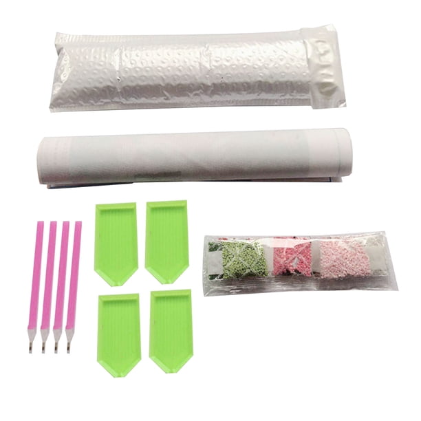 Kit de pintura de diamantes de imitación de resina de 4 colores, seguro y respetuoso con el medio ambiente, hermoso juego de herramientas de dibujo de diamantes de imitación