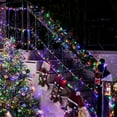 thumbnail image 5 of Luces LED multicolores de Navidad 30M300 para árbol interior, cable transparente impermeable para exteriores, coloridas luces navideñas enchufables, 5 of 5