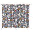 thumbnail image 5 of Bulldog Dog and Flower Florals Shower Curtain 84"x72" ,Bathroom Decorative Shower Curtains Set with 12 Hooks,Modern Waterproof Washable Shower Curtain, 5 of 6