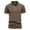 Brown, variant on YOTMKGDO Polo Shirts for Men, Collared Men's New Lapel Sports Fashion Casual Solid Color d T Shirt Short Sleeve (Dark Gray, M)