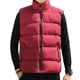 thumbnail image 3 of Chaleco de algodón para hombre, chaleco acolchado con cuello levantado, abrigo con protección para el cuello, bolsillos con cremallera a prueba de viento, calidez para Otoño Invierno, 3 of 5