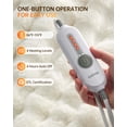 thumbnail image 3 of EastVita Heated Blanket Throw 90x100 Inch Faux Fur 4 Heat Settings 4H Auto Off Overheat Protection Electric Blanket for Home Couch Bed White, 3 of 7