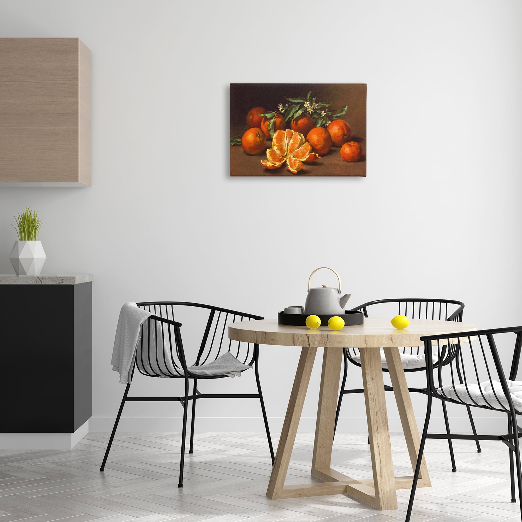 Stupell Industries Peeled Oranges Still Life Food & Beverage Painting Wrapped Canvas Art Print Wall Art, 24 x 16