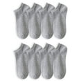 thumbnail image 1 of Calcetines invisibles para hombre, 8 pares de calcetines invisibles de algodón, calcetines cortos antideslizantes, cómodos y transpirables, 1 of 5