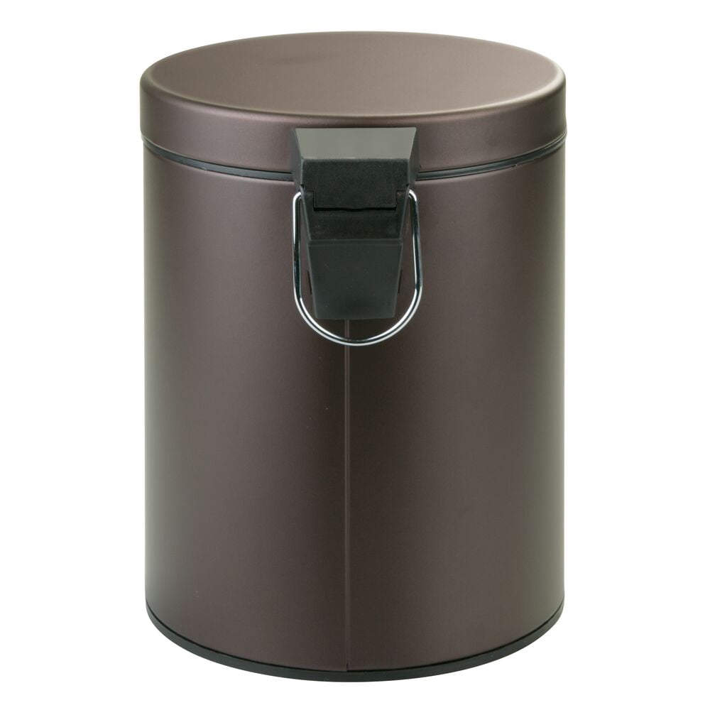 iDesign, 1.3 Gallon Step Trash Can, Bronze