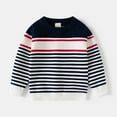 thumbnail image 2 of CYRBOKO Toddler Boy's Sweaters, Cotton Crew Neck Soft Long Sleeve Winter Clothing Navy Size 5-6 T, 2 of 8