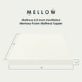thumbnail image 4 of Best Price Mattress 2.5-Inch Ventilated Memory Foam Mattress Topper, Short Queen, 4 of 7