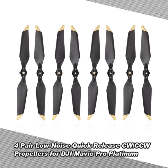 4 Paires 8331 Hélices CW/CCW à Dégagement Rapide à Faible Bruit pour Mavic Pro Platinum