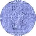 thumbnail image 1 of Ahgly Company Indoor Round Persian Blue Traditional Area Rugs, 8' Round, 1 of 4