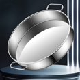 thumbnail image 2 of Yhmxh Utensilios de cocina Sartén multiusos para cocinar al vapor y hornear, con asas en ambos lados, molde para pasteles al vapor de acero inoxidable 304, sartén para rallar pasteles al vapor, alta, 2 of 6