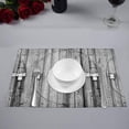 thumbnail image 2 of YUSDECOR Abstract Wood Gate with Lock Grunge Rustic Planks Barn Placemats Table Mats for Dining Room Kitchen Table Decoration 12x18 inch,Set of 6, 2 of 4