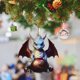 thumbnail image 2 of Adorno Navideño Para Fiestas Alegres Colgante Plano De Acrílico Adorno Navideño 2D Con Dragón Azul Con Caparazón De Huevo, 2 of 8