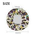 thumbnail image 6 of Kdxio Happy Skeleton Print Shower Cap for Women,Elastic and Reusable,Double Waterproof Layers Bathing Hat, 6 of 9