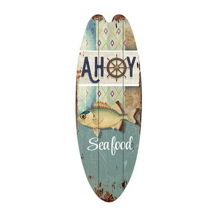 

Weerihhol Center Pieces Christmas Decorations Casual Summer Beach Surfing Door Sign Sign For Home Bar Wall Front Door Pendant Holiday Wooden Hangs