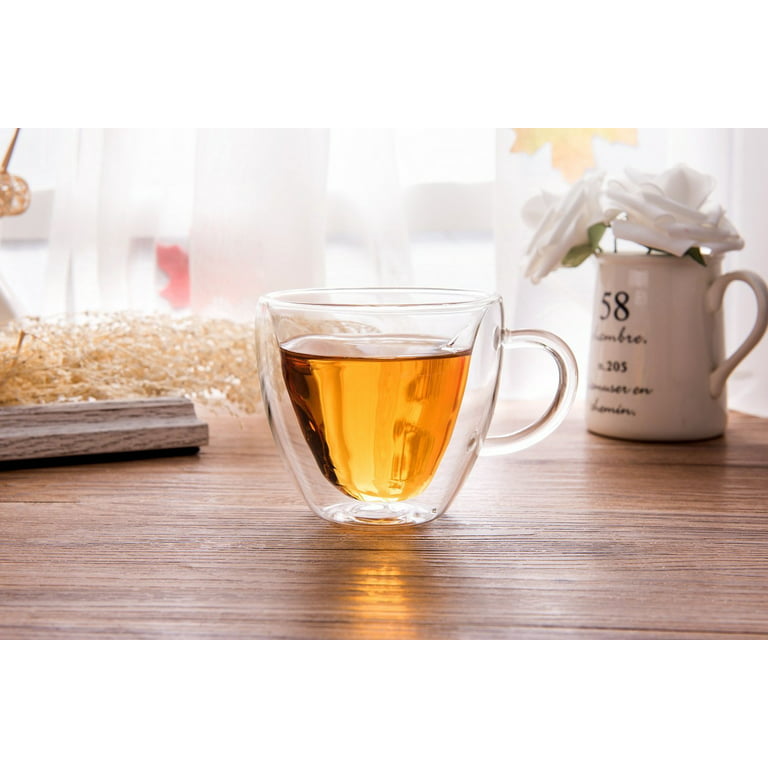 Heart Shaped Tea Cup Double Walled Insulated Glass Coffee Mug Valentine's  Day - China Glass Cup and Double Layer Glass Cup price