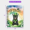 thumbnail image 5 of Happy St. Patrick’s Day French Bulldog with Green Hat Shamrocks Rainbow Spiral Bound Journal Dog Lover Gifts 5x7in Spiral Notebook - 03007, 5 of 5