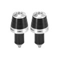 thumbnail image 1 of Unique Bargains 2pcs Titanium Tone Universal 17mm Hand Grips Handlebar End Caps Plug Replacement for Motorcycle, 1 of 7