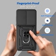 thumbnail image 5 of Rugged Shockproof Case Black Ring Holder Phone Cover for Samsung Galaxy S26, 5 of 9