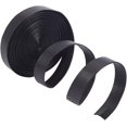 thumbnail image 1 of 5m Foldover Leather Strap Strips 15mm Wide Glossy Leather Lacing String Black Thin Leather Lace Rope 1mm Thick Double Sided PU Leather Cord for DIY Craft Pet Jewelry Tooling Workshop, 1 of 5