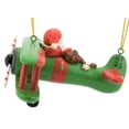 thumbnail image 4 of Tree Buddees Large Funny Aviator Santa Flying Plane Losing Presents Christmas Ornaments, 4 of 8