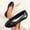 Black, variant on Women Shoes Women's Flats Slip On Loafers for Women Wide Width Comfortable Ballet Flats Smooth Faux Leather Two Tone Cap Toe Flat Shoes Women Shoes Casual Dress Black White Color Block Daily Walking