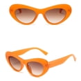 thumbnail image 3 of Jusqu'à 10 $ Lunettes Orange Femmes Jelly Couleur Lunettes de Soleil Rétro Simples Ovales Lunettes de Soleil, 3 of 5