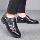 thumbnail image 4 of sandalias de cuero informales de verano para Hombre, zapatos de cuero con agujeros, sandalias con agujeros transpirables, zapatillas para Hombre, zapatos para Hombre, zapatillas de deporte, 4 of 5
