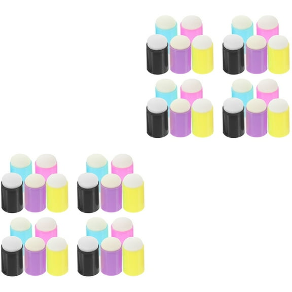 HOMEMAXS 40 Pcs Finger Painting Sponges Daubers for Stamping Ink Blending Tool for Art and DIY Crafts