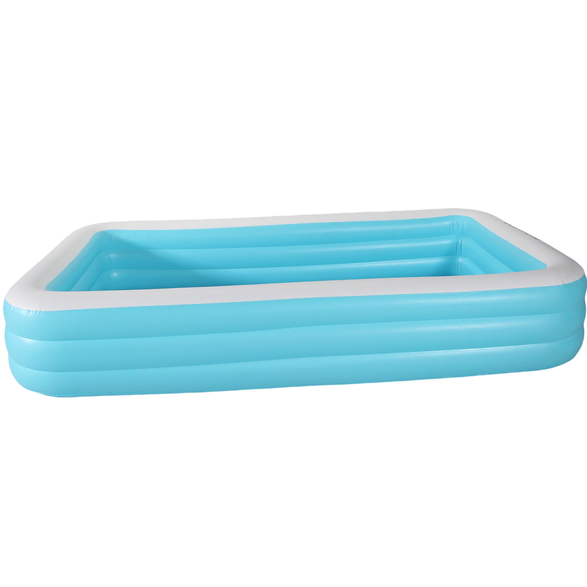 CADALENE Inflatable Swimming Pool for Kids and Adults, 10ft Rectangular Family Large Blow up Pool for Backyard, Outdoor