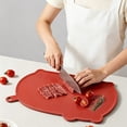 thumbnail image 5 of Large Silicone Cutting Boards for Kitchen 14.9'' x 11.2'' Flexible Cutting Chopping Boards/Mats Non-slip Deep Drip Juice Groove, Dishwasher Safe, 5 of 7