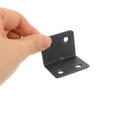 thumbnail image 2 of OULII 10Pcs Black Stainless Steel Shelf Bracket Small Right Angle Bracket for Home Use, 2 of 4