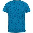 thumbnail image 2 of Shark Sharks Outline Repeat Pattern Mens T Shirt, 2 of 2