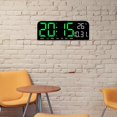 thumbnail image 1 of Reloj despertador Digital, ajuste de brillo de 4 niveles, temperatura, fecha, semana, visualización para dormitorio, mesa, pared, sala de estar, Macarena  Reloj despertador digital, 1 of 8