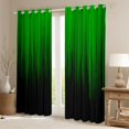 thumbnail image 2 of jejeloiu Geometric Stripes Lines Blackout Curtains Set of 2 (52x84 Each),Black Green Window Curtains For Men Women, 2 of 6