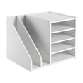 thumbnail image 5 of 4+2 Tier File Holder Organizer Mail Sorter PVC Book Storage Rack Rectangle Desk Organizer, 5 of 12