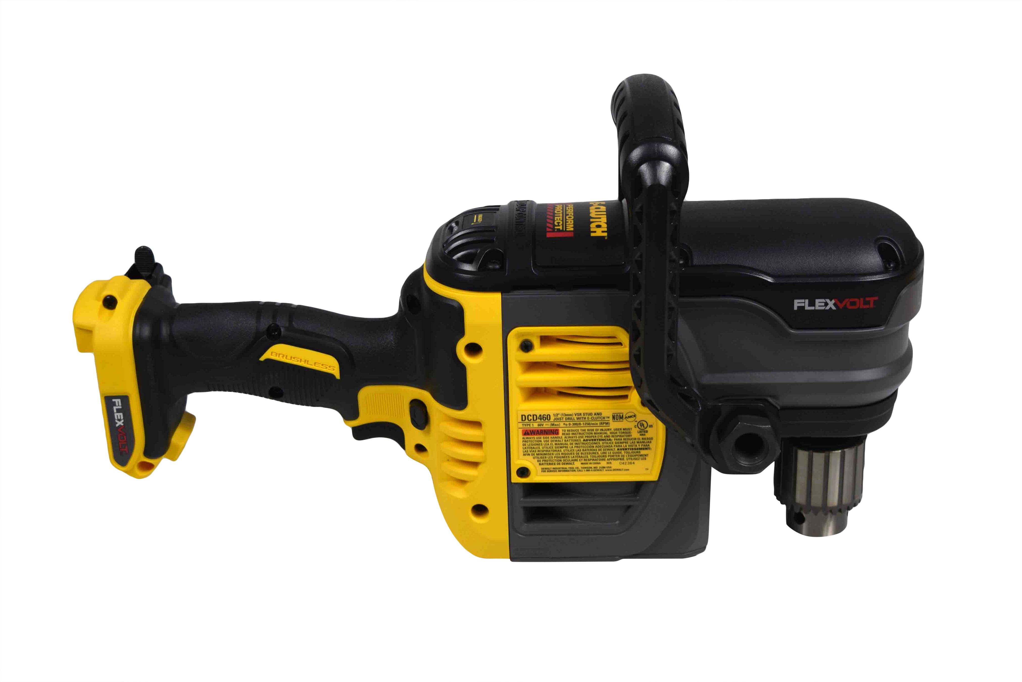 DeWALT Flexvolt Max VSR 1/2" 60V Brushless Stud & Joist Drill with E-Clutch System DCD460B (Bare Tool) -