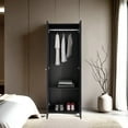 thumbnail image 4 of FM FURNITURE Bassin 2 Portes Armoire Haute Armoire Chambre Wenge, 4 of 8