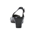 thumbnail image 4 of PEERAGE Annabelle Women Extra Wide Width Closed Square Toe Embellished Toe Cap Slingback BLACK 5, 4 of 6