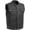 Black, variant on - Downside - Men's Motorcycle Biker Riding Black Leather Vest - Small