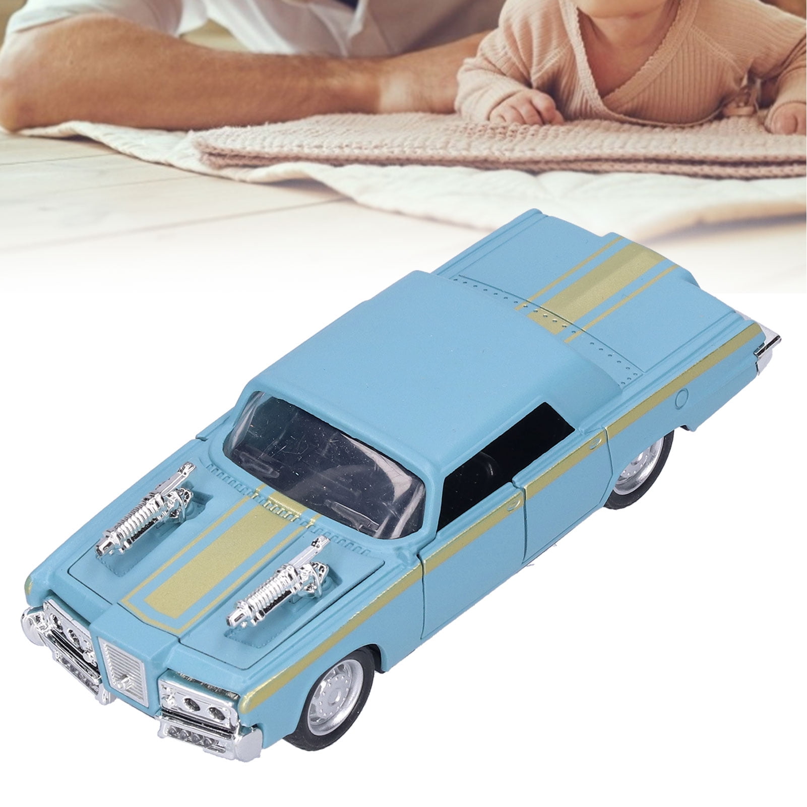 1:32 Kids Pull Back Super Sports Car Toy Simulation Car Model Childrens Toy Car Gift Blue Zerodis
