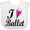 thumbnail image 3 of Inktastic I Heart Ballet Dance Ballerina Girls Baby Bib, 3 of 4