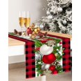 thumbnail image 6 of GOOESING Red Black Buffalo Check Plaid Christmas Table Runner Winter Holiday Table Decor 13" x 72", 6 of 6