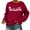 Red, variant on Christmas Believe Sweatshirts for Women 2025 Long Sleeve Crewneck Graphic Sweatshirt Holiday Pullover Tops
