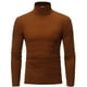 thumbnail image 1 of Camisa de manga larga con cuello alto de poliéster para hombre - Corte ajustado, color liso - Moda/deportivo - Tallas M-XXL, 1 of 5