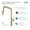 Brushed Gold, variant on Kibi USA Brass High Arc Single Lever Kitchen Faucet with Pull Down Sprayer Brushed Gold Brushed