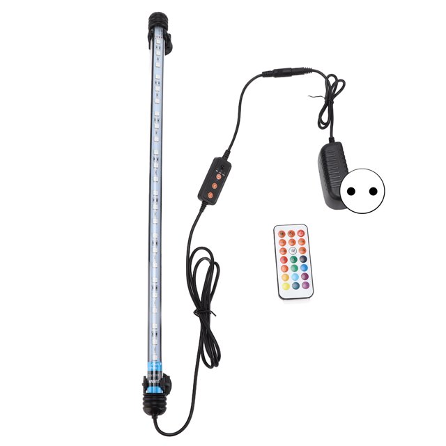 Luz de Acuario Yuxing LED Sumergible 110-240V 24 Cuentas de Lámpara